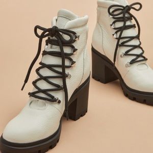 Marc Fisher LTD Kini Hiker Boot with block heel! Size 7. Worn once!